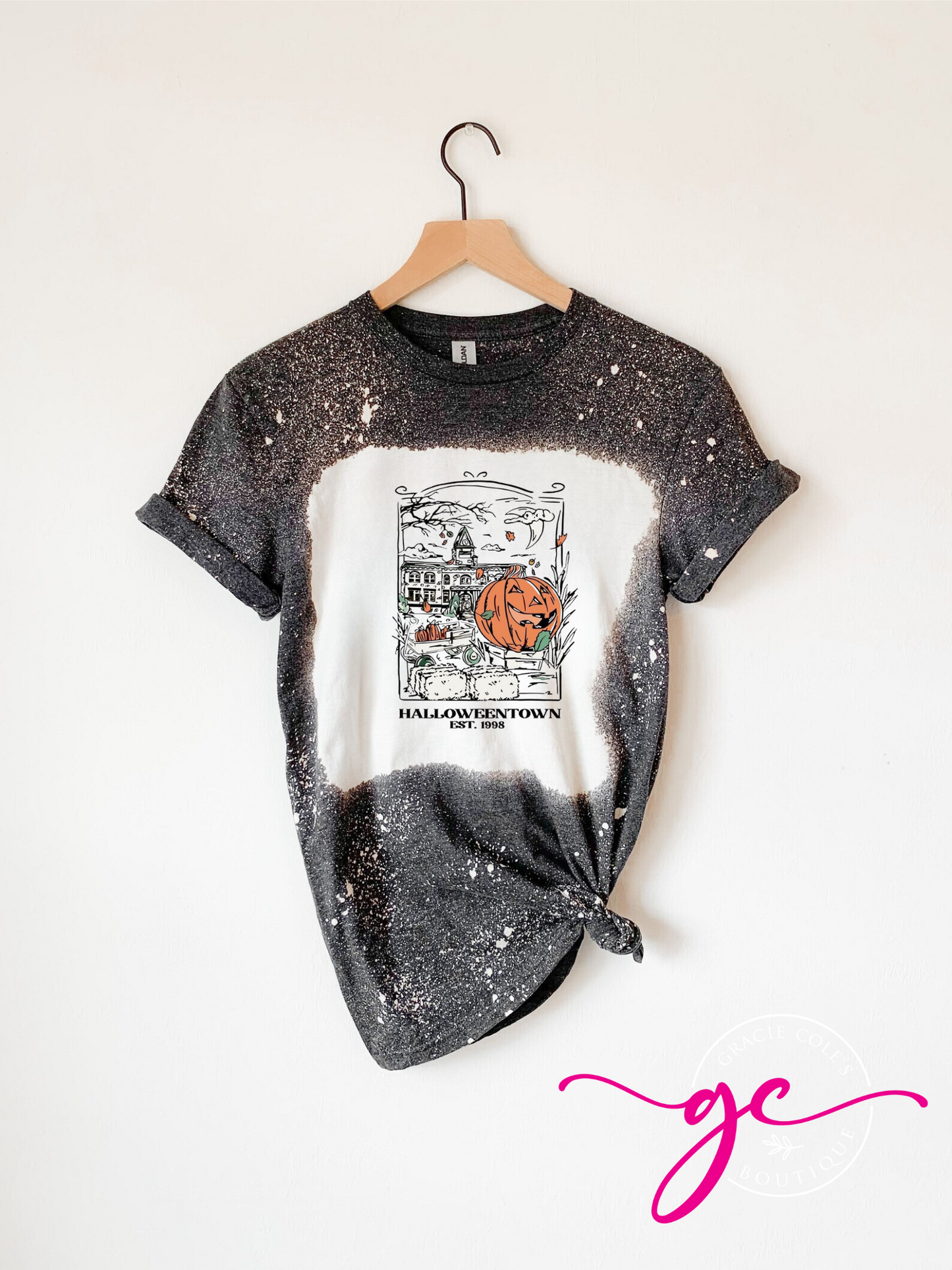 Halloweentown Bleached Shirt