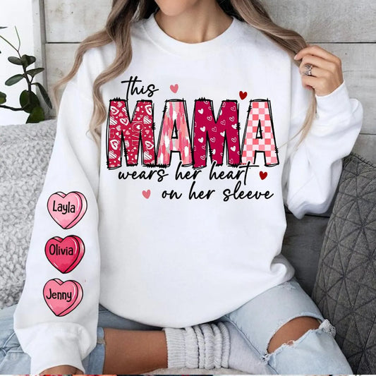 Custom Mama Valentine's Sweatshirt