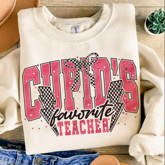 Cupid's Favorite Teacher Sweatshirt