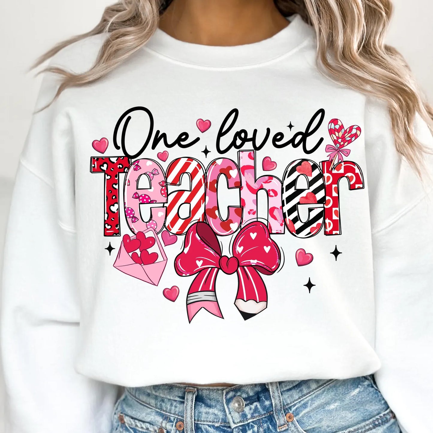 One Loved Teacher Sweatshirt