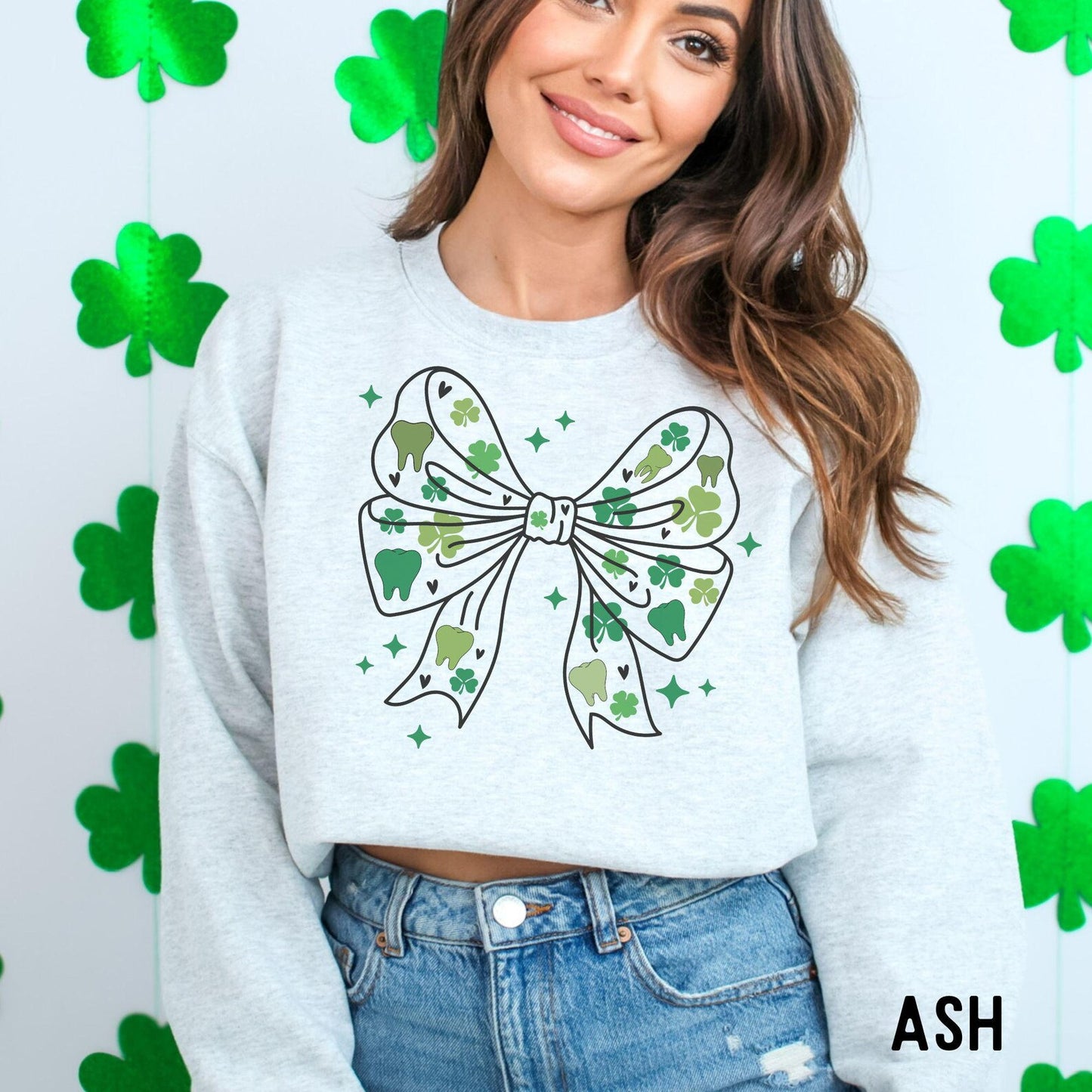 St Patricks Dental Bow Sweatshirt