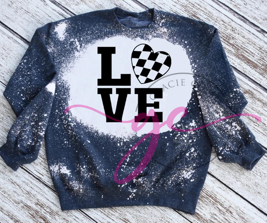 Racing Love Bleached Sweatshirt