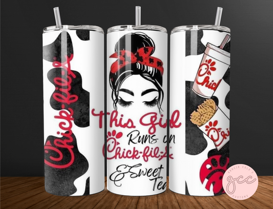 This Girl Runs On Chickfila & Sweet Tea