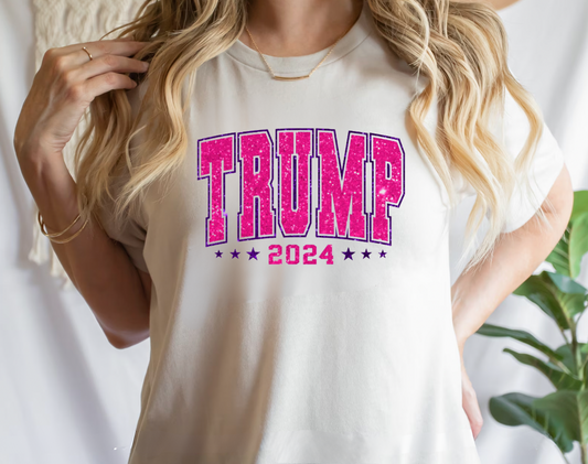 Trump Faux Glitter Shirt