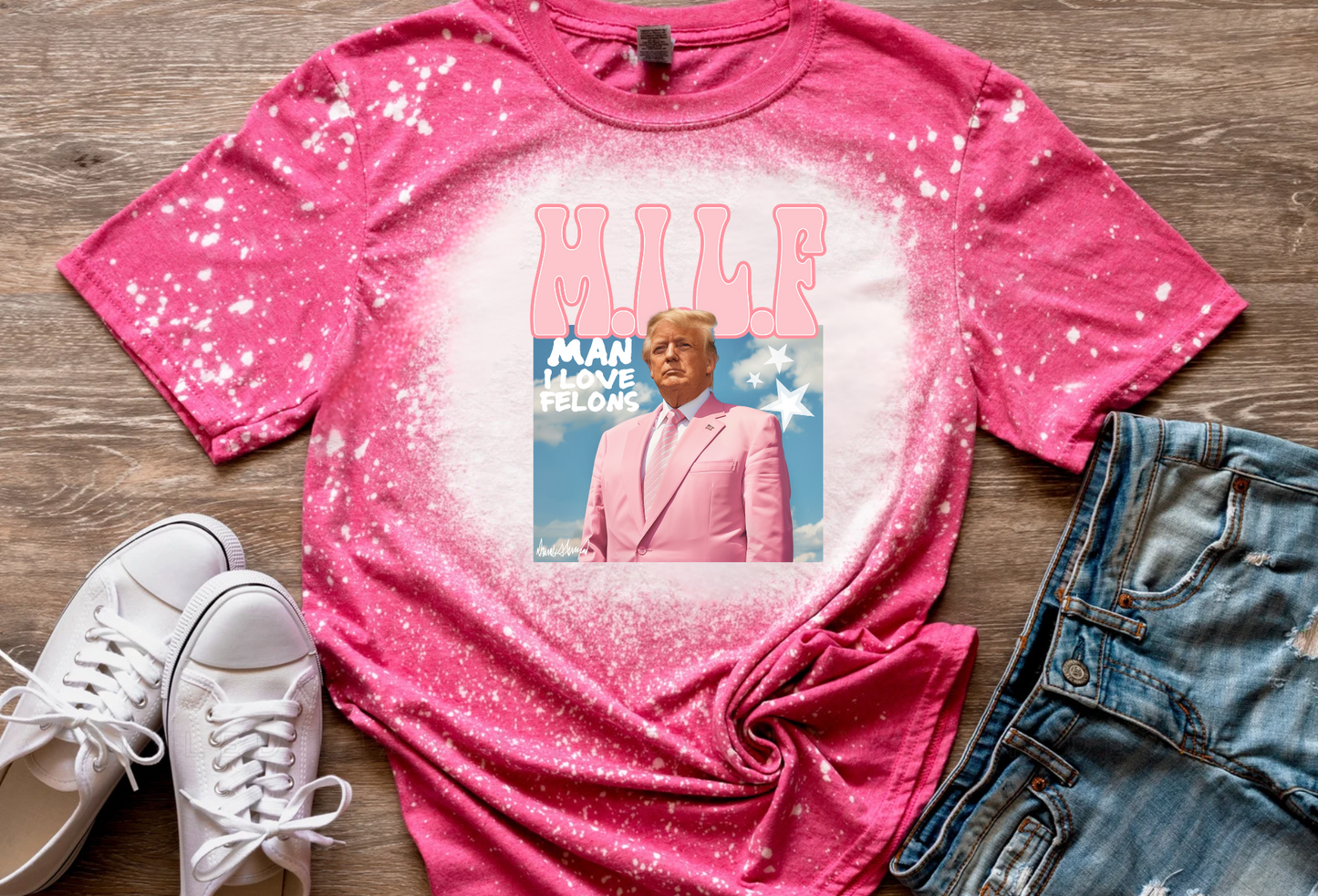 Trump Bleached Shirt