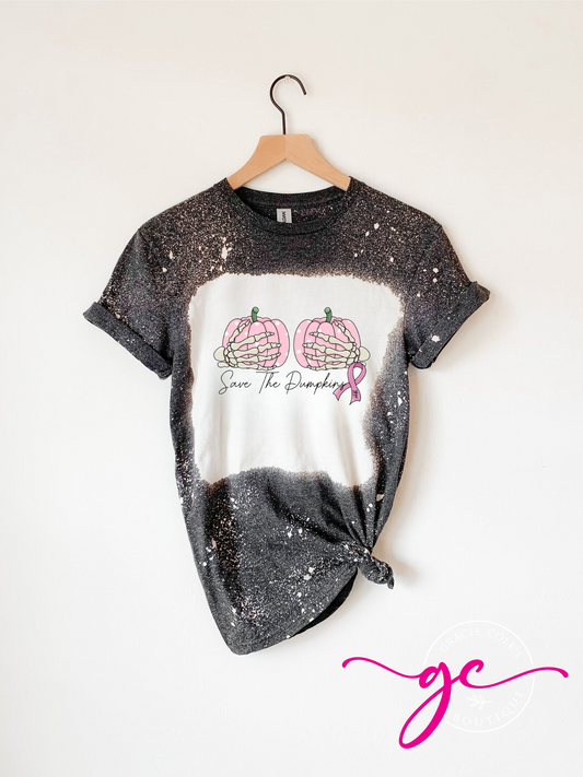 Save The Pumpkins Bleached Shirt