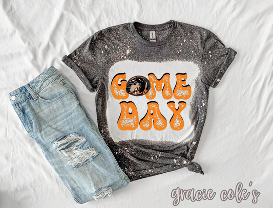 Game Day Vols Bleached Shirt