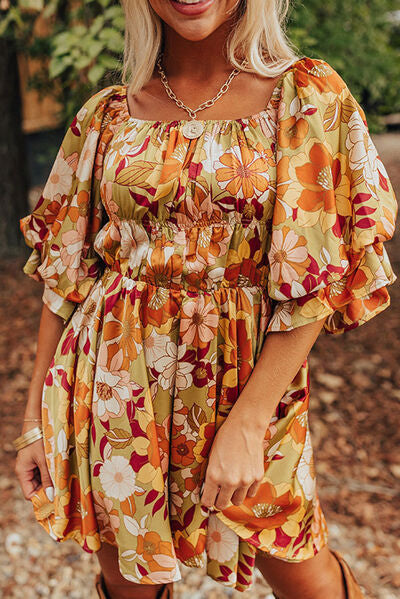 Retro Floral Dress