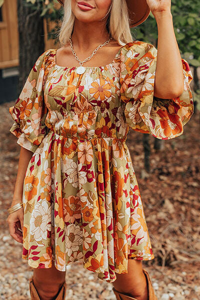 Retro Floral Dress