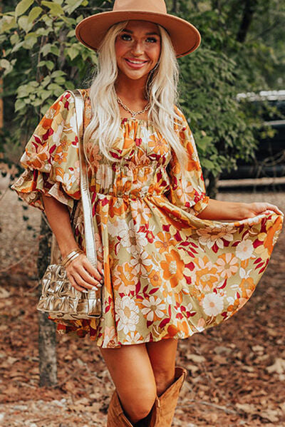 Retro Floral Dress