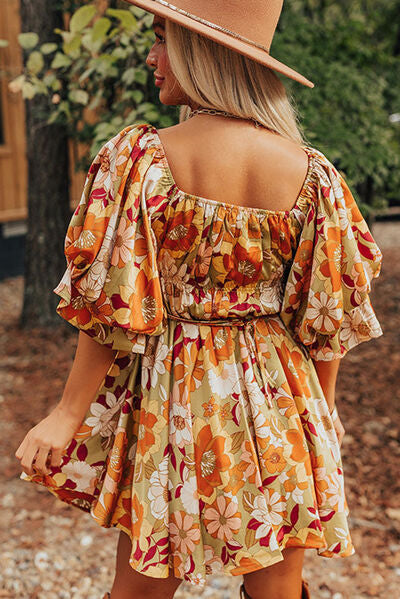 Retro Floral Dress